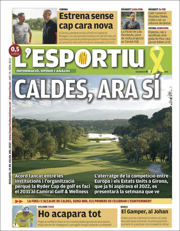 Portada de L'Esportiu : Girona (España)