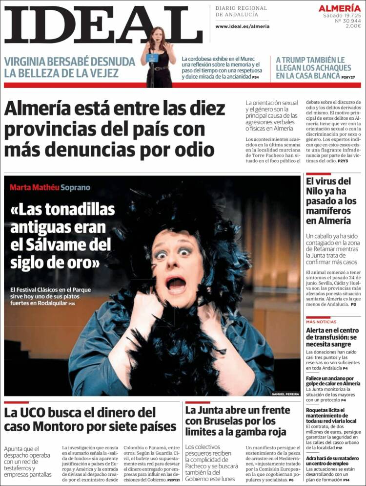 Portada de Ideal Almeria (España)