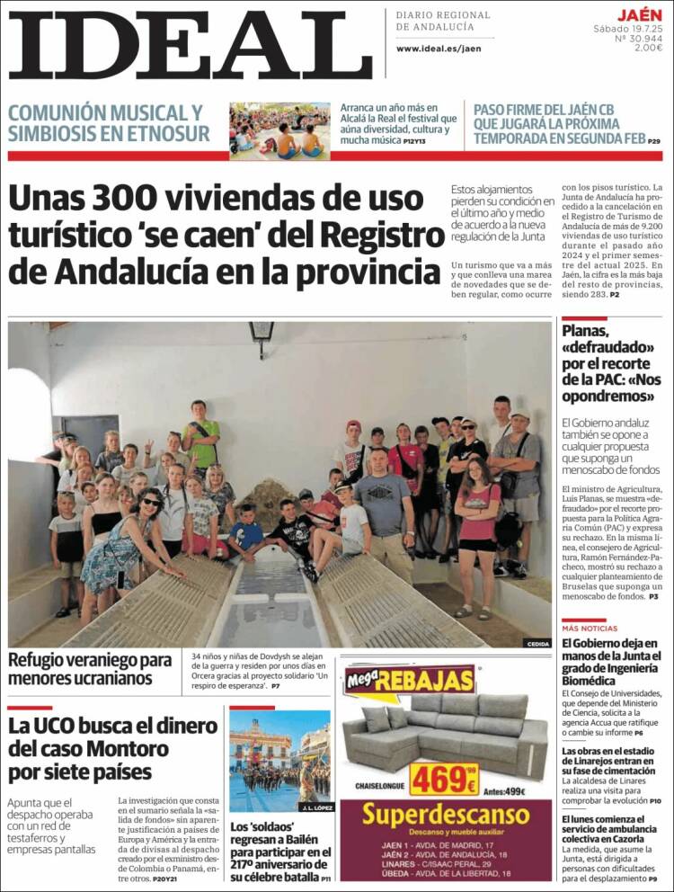 Portada de El Ideal de Jaén (España)