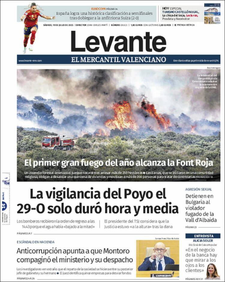 Portada de Levante (España)