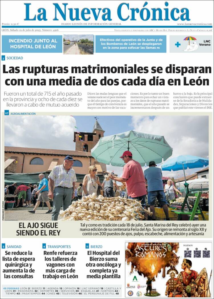 Portada de La Nueva Crónica (España)
