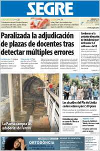 Portada de Segre  (España)