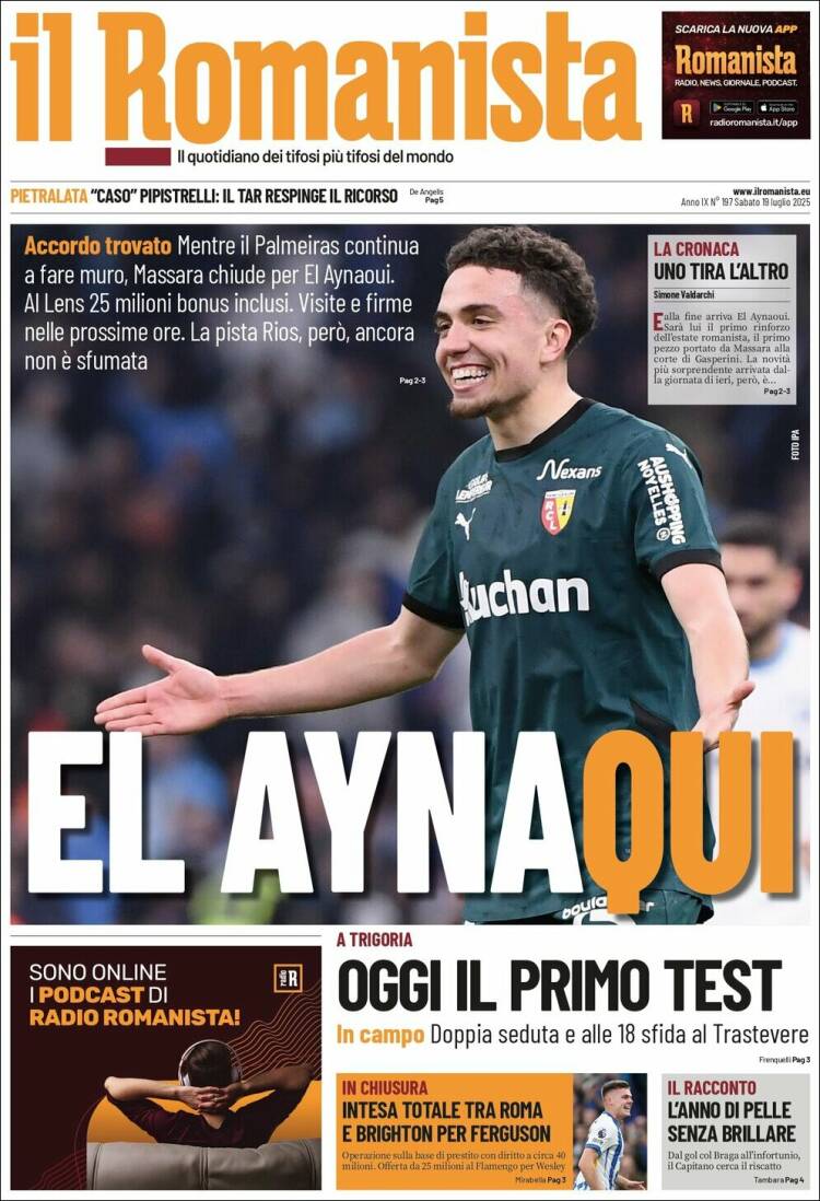 Portada de Romanista (Italia)