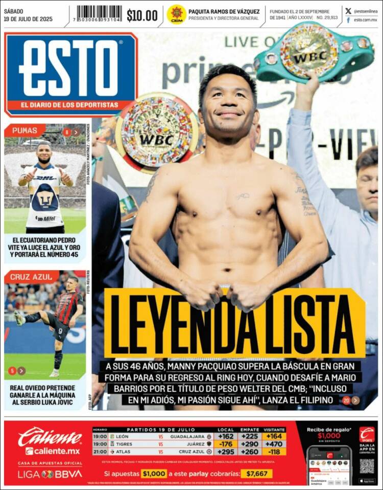Portada de Esto (México)