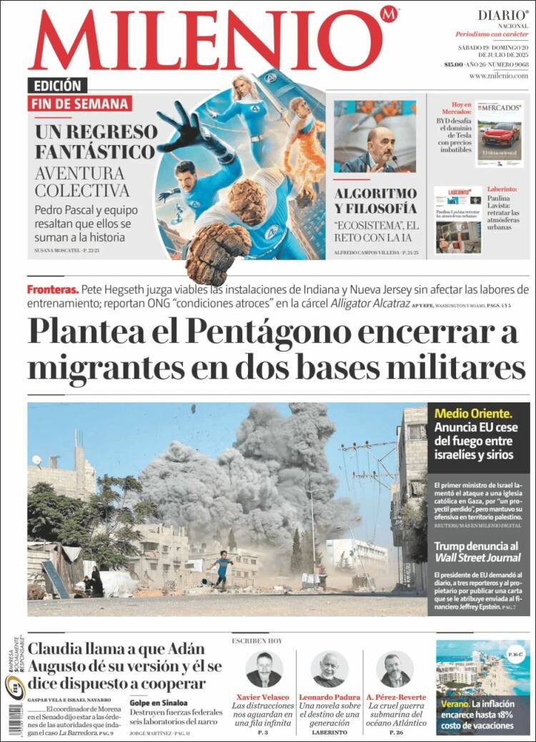 Portada de Milenio (México)
