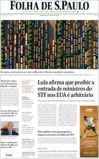 Portada de Folha de São Paulo (Brasil)