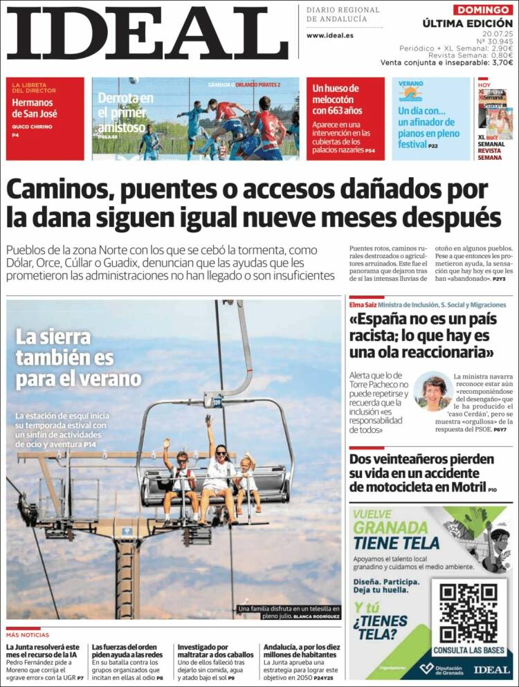 Portada de Ideal (España)
