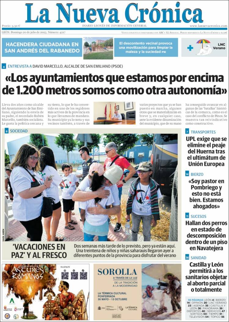Portada de La Nueva Crónica (España)