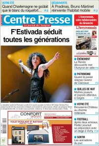 Portada de Centre Presse (Francia)