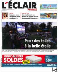 Portada de L'Eclair des Pyrénées (Francia)
