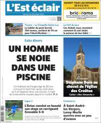 Portada de L'Est Eclair (Francia)