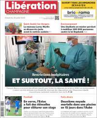 Portada de Libération Champagne (Francia)