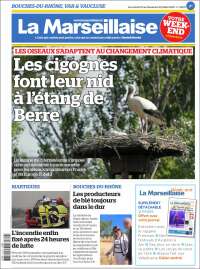 Portada de La Marseillaise (Francia)