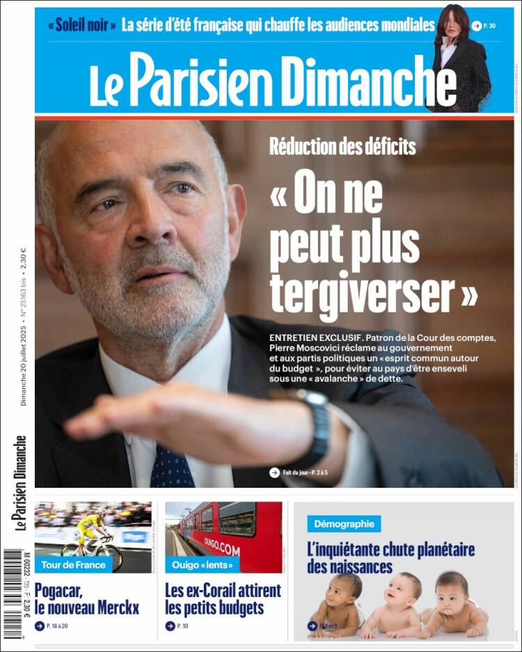 Portada de Le Parisien (Francia)