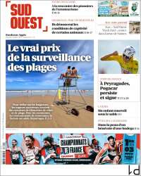 Portada de Sud Ouest (Francia)