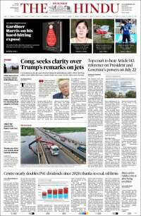 Portada de The Hindu (India)