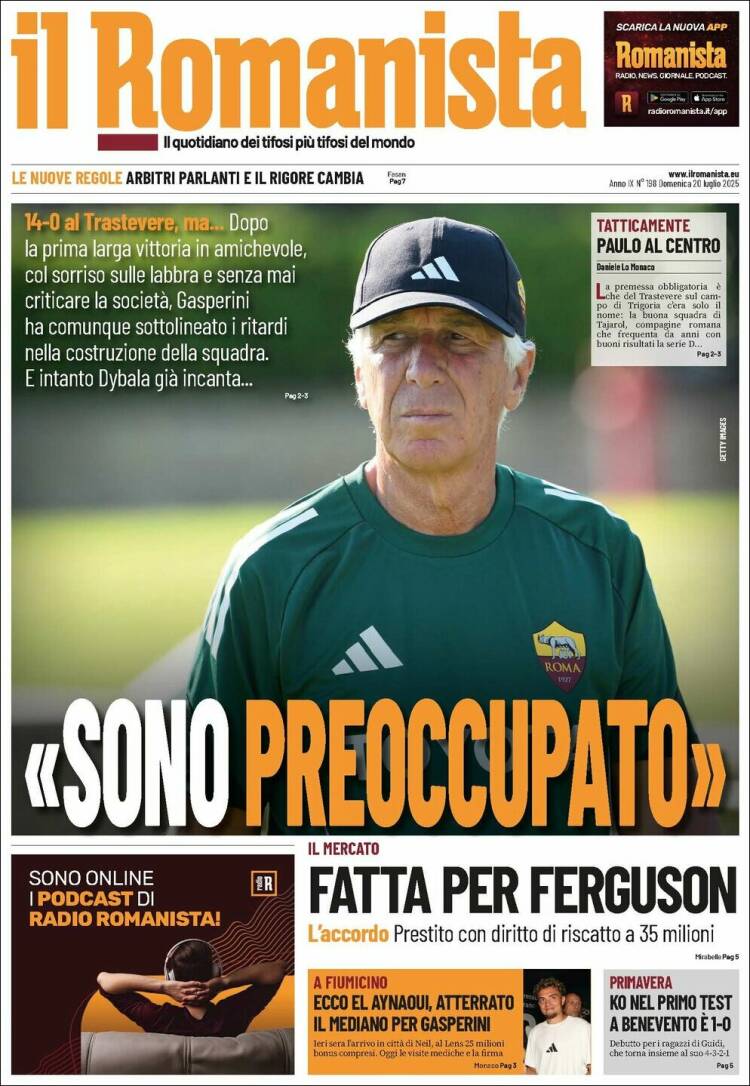 Portada de Romanista (Italy)