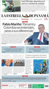 Portada de La Estrella de Panamá (Panamá)