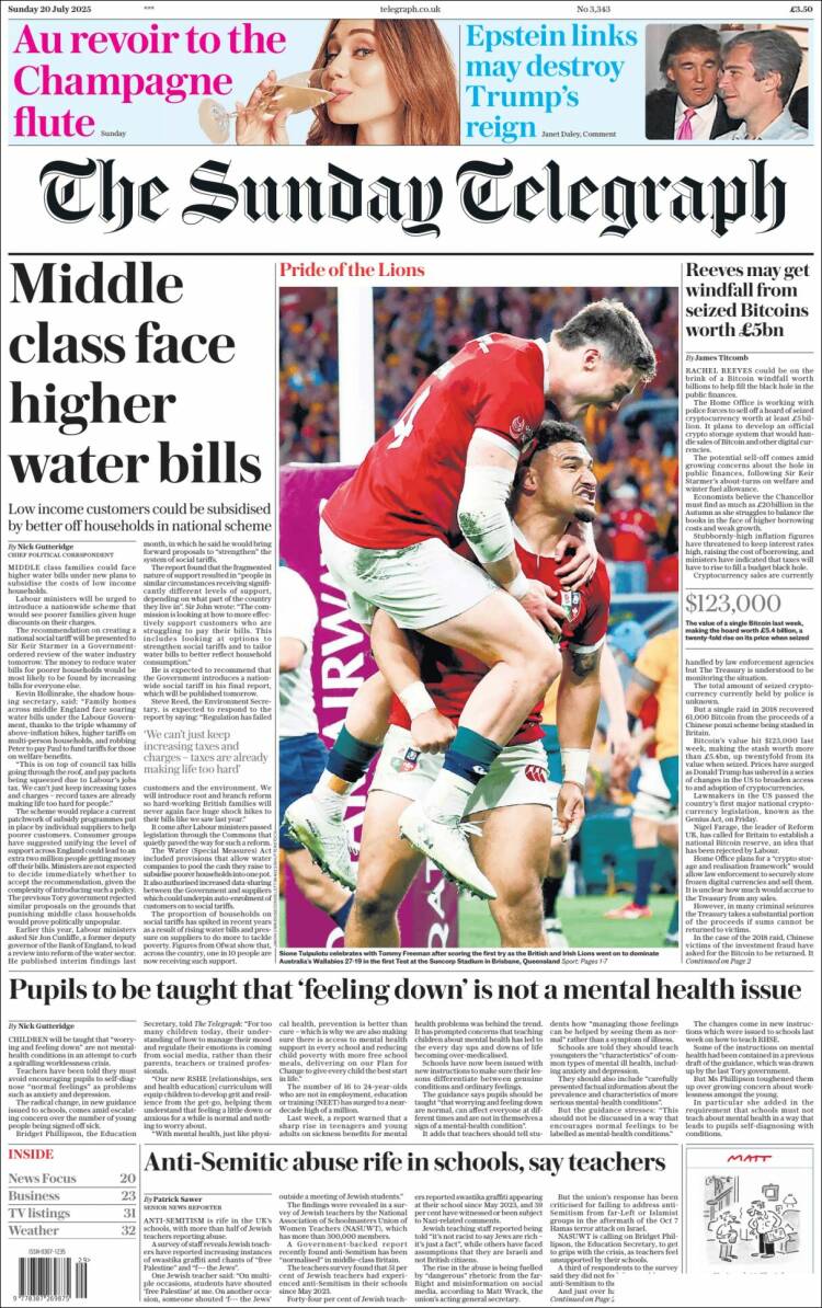 Portada de Daily Telegraph (United Kingdom)