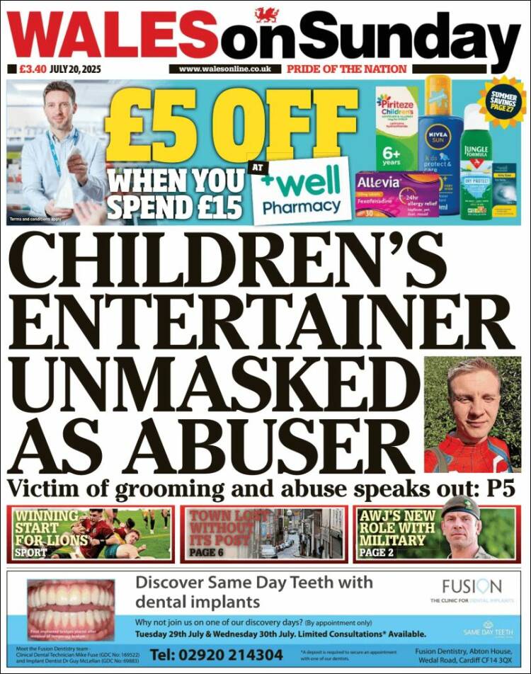 Portada de Western Mail (United Kingdom)