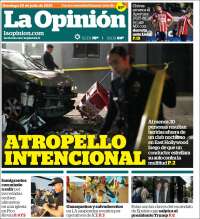 Portada de La Opinión (USA)