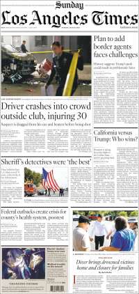 Portada de Los Angeles Times (USA)