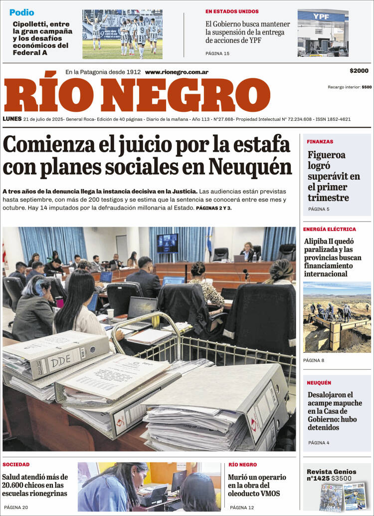 Portada de Rio Negro (Argentina)