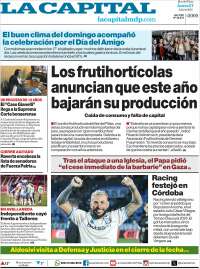 Portada de Diario La Capital - Mar del Plata (Argentina)