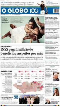 Portada de O Globo (Brasil)