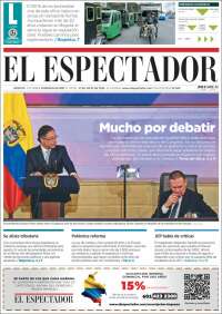 Portada de El Espectador (Colombia)