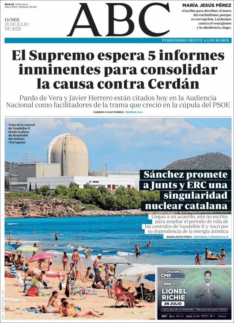 Portada de ABC (España)