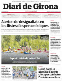 Portada de Diari de Girona (España)