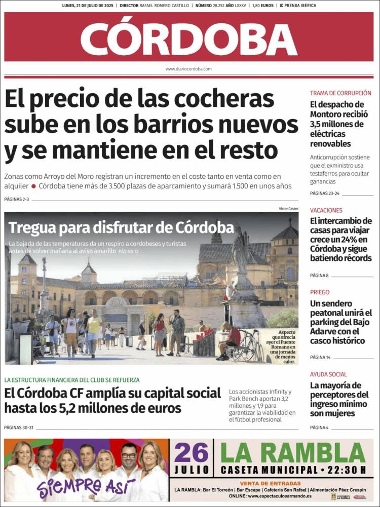 Portada de Diario de Córdoba (Spain)