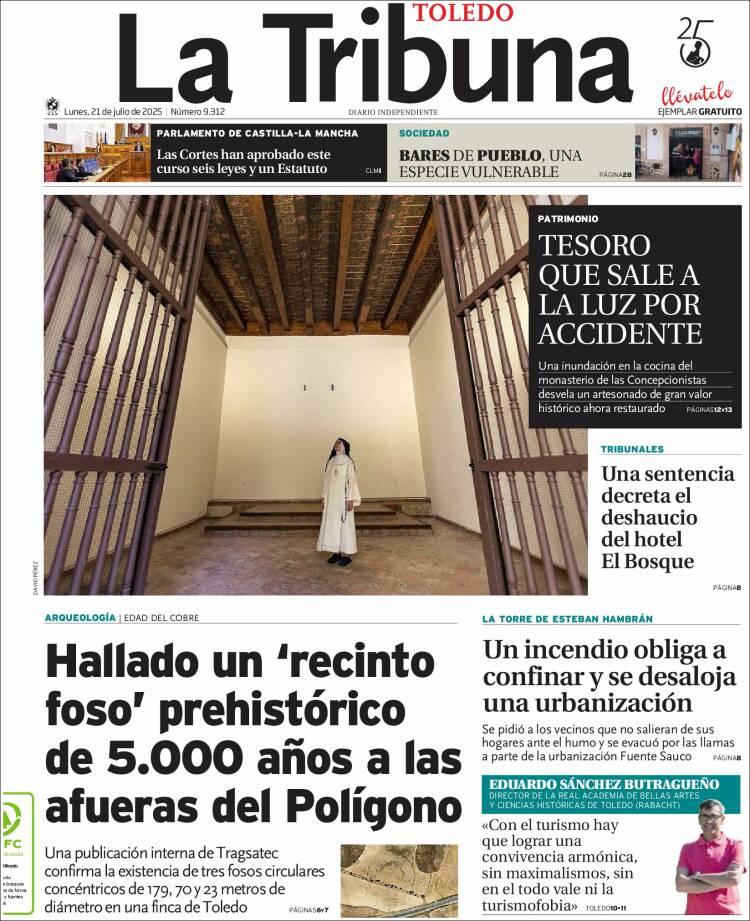 Portada de La Tribuna de Toledo (Spain)