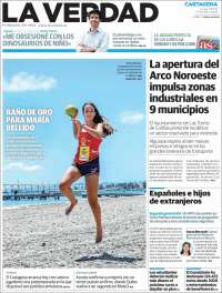 Portada de La Verdad de Cartagena (España)
