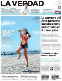 Portada de La Verdad de Murcia (España)
