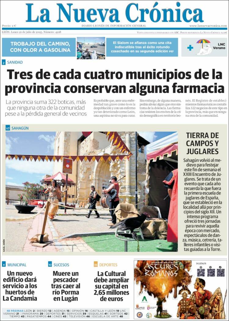 Portada de La Nueva Crónica (España)