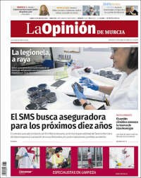 Portada de La Opinión de Murcia (España)