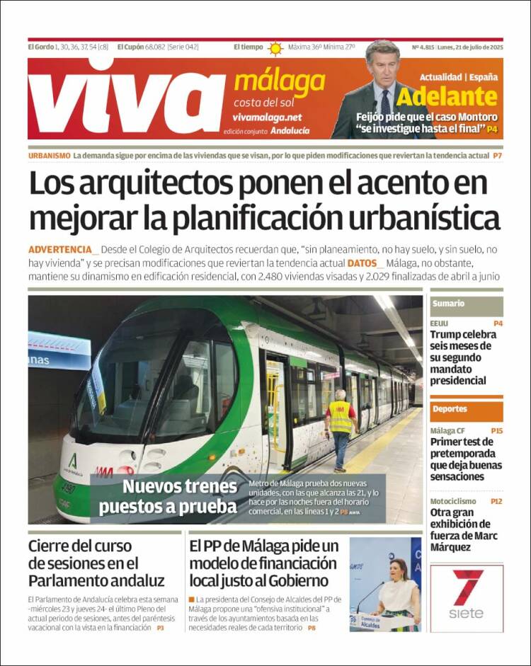 Portada de Viva Málaga (España)
