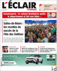 Portada de L'Eclair des Pyrénées (Francia)