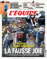 Portada de L'Equipe (Francia)
