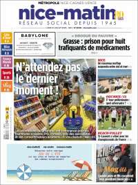 Portada de Nice-Matin (Francia)