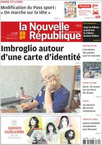 Portada de La Nouvelle Republique (Francia)