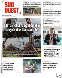 Portada de Sud Ouest (Francia)