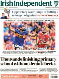 Portada de Irish Independent (Irlanda)
