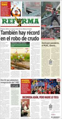 Portada de Reforma (México)