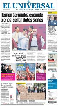 Portada de El Universal (México)