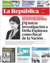 Portada de La Republica (Perú)