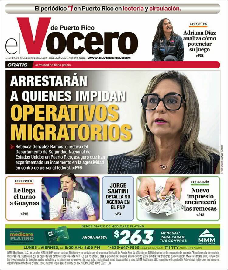 Portada de Vocero (Puerto Rico)