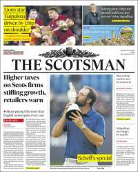 Portada de The Scotsman (Reino Unido)